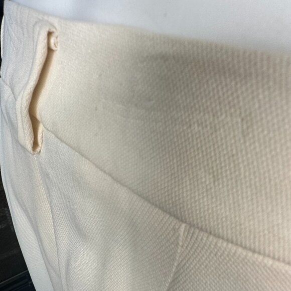 nwt VTG 100% SILK Slacks ivory dress pants size 12 Linda Allard Ellen Tracy - Picture 8 of 16
